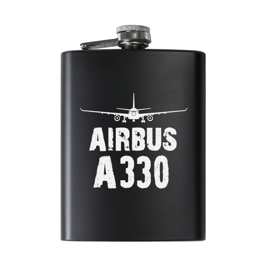 Airbus A330 & Plane Designed Stainless Steel Hip Flasks