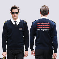 Thumbnail for I Fix Airplanes Designed Wool Pilot Sweaters