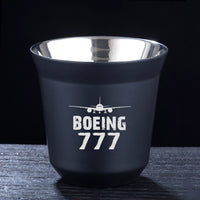 Thumbnail for Boeing 777 & Plane Designed Double Wall Stainless Steel Coffee Mugs