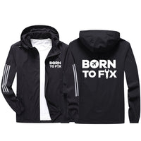 Thumbnail for Born To Fix Airplanes Sport & Running Jackets