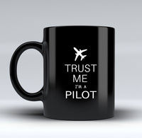Thumbnail for Trust Me I'm a Pilot 2 Designed Black Mugs