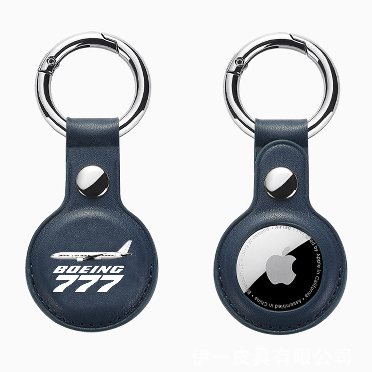 The Boeing 777 Design Airtags Leather Cases