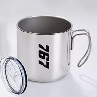 Thumbnail for Boeing 767 Text Designed Stainless Steel Portable Mugs