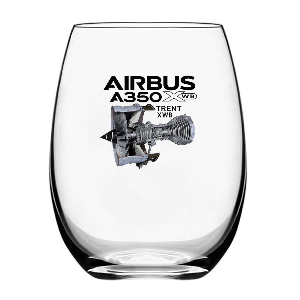 Airbus A350 & Trent Wxb Engine Designed Water & Drink Glasses
