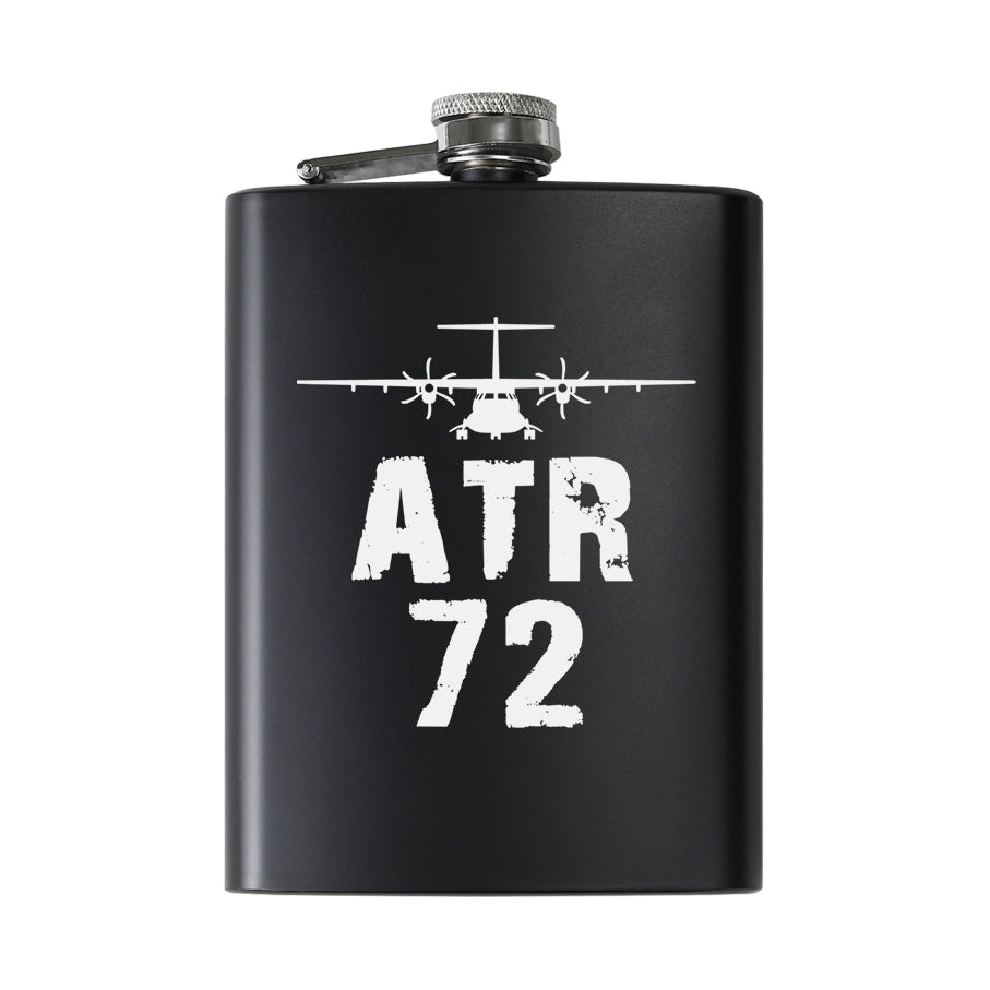 ATR-72 & Plane Designed Stainless Steel Hip Flasks
