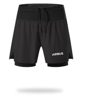 Thumbnail for Airbus & Text Designed Quick Dry Fitness Shorts