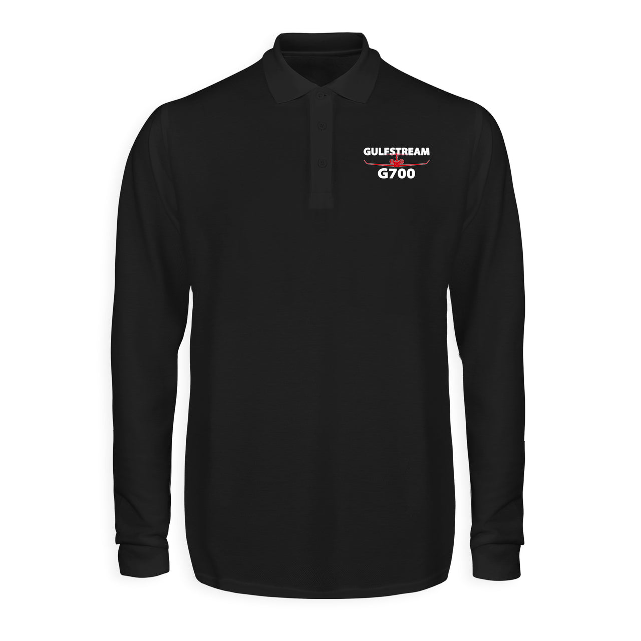 Amazing Gulfstream G700 Designed Long Sleeve Polo T-Shirts