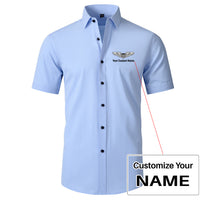 Thumbnail for Custom Name (Military Badge) Design Super Quality Short Sleeve Shirts