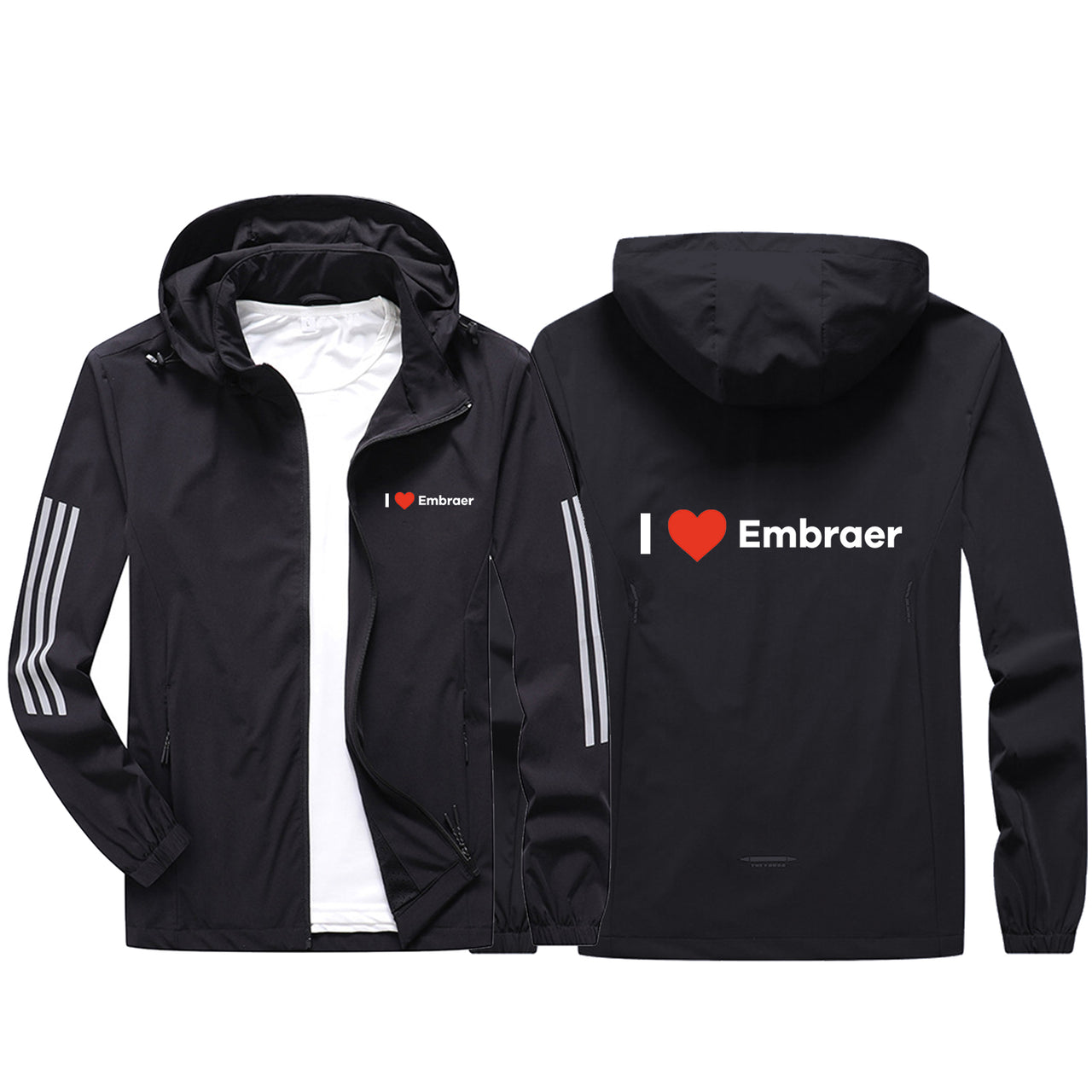 I Love Embraer Sport & Running Jackets