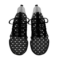 Thumbnail for Perfectly Sized Seamless Airplanes Black Designed Fashion Running Shoes
