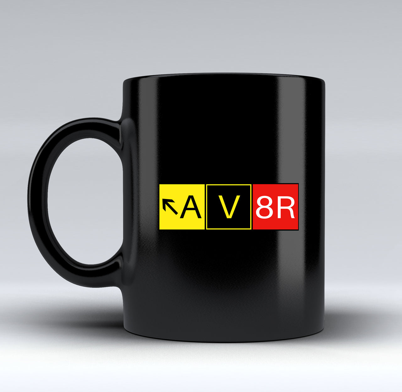 AV8R Designed Black Mugs