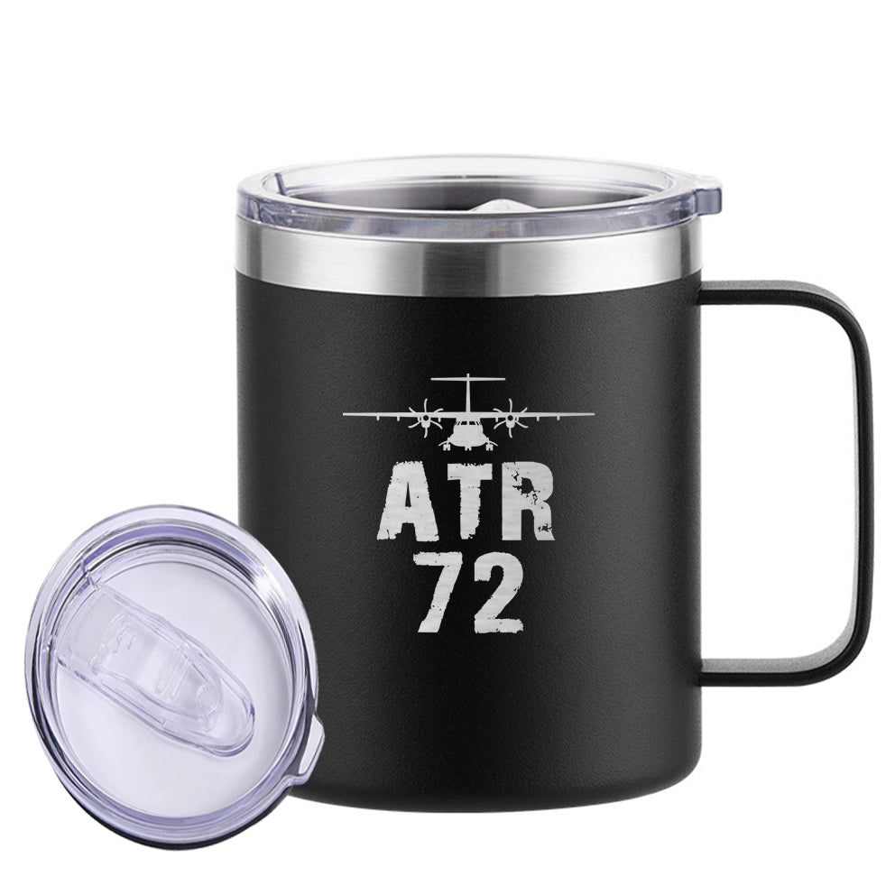 ATR-72 & Plane Designed Stainless Steel Laser Engraved Mugs