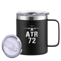 Thumbnail for ATR-72 & Plane Designed Stainless Steel Laser Engraved Mugs