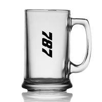 Thumbnail for Boeing 787 Text Designed Beer Glass with Holder