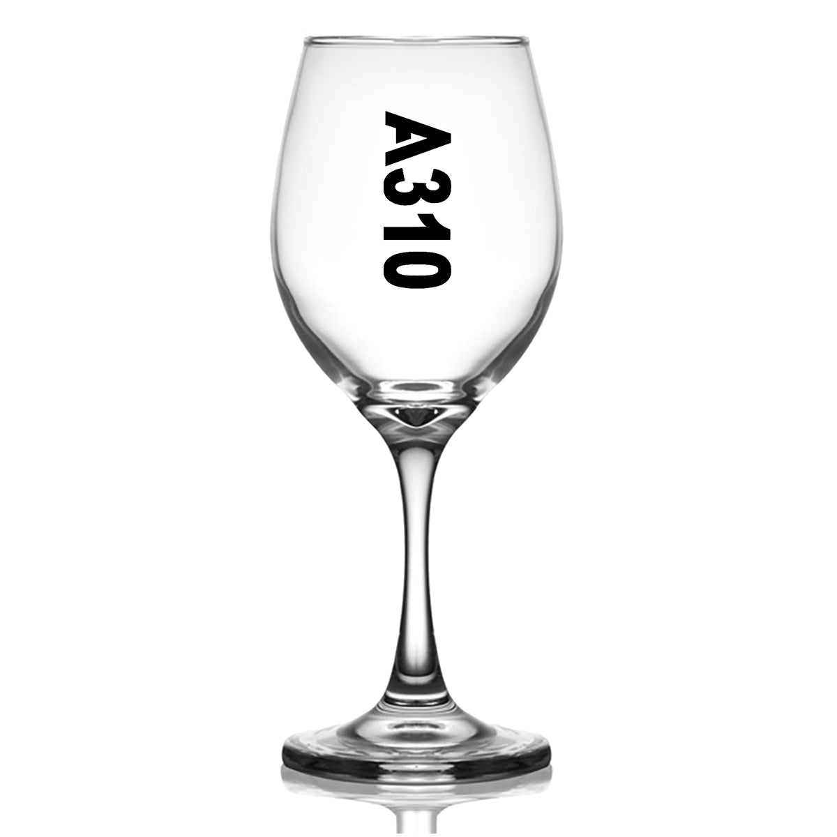 A310 Text Designed Wine Glasses
