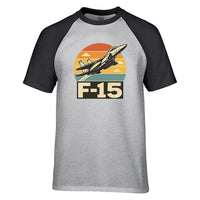 Thumbnail for Retro Fighter Jet F15 Designed Raglan T-Shirts
