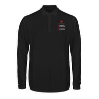 Thumbnail for In Aviation Designed Long Sleeve Polo T-Shirts