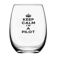 Thumbnail for Keep Calm I'm a Pilot Designed Water & Drink Glasses