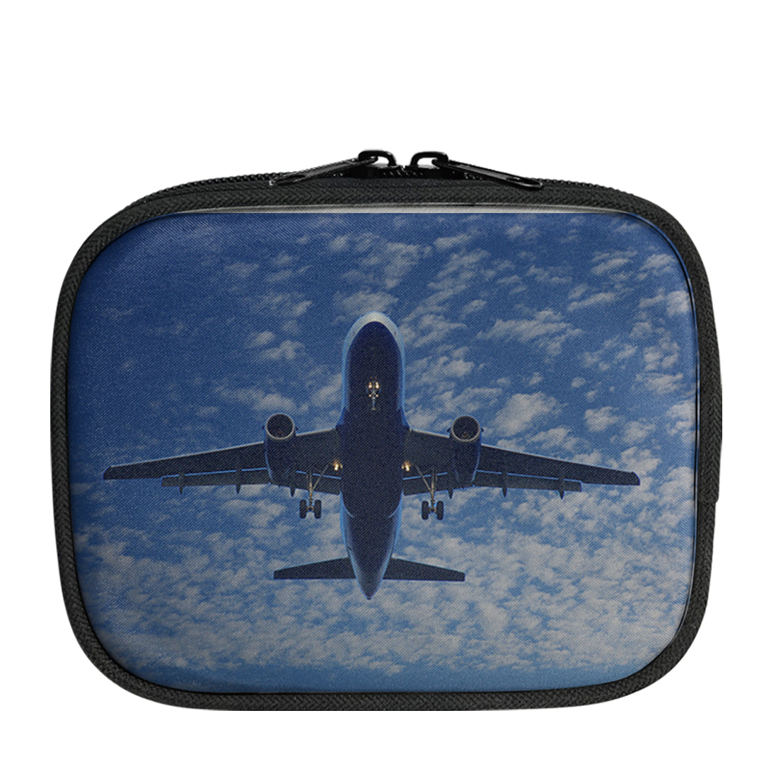 Airplane From Below Designed Travel & Medical Storage Bags