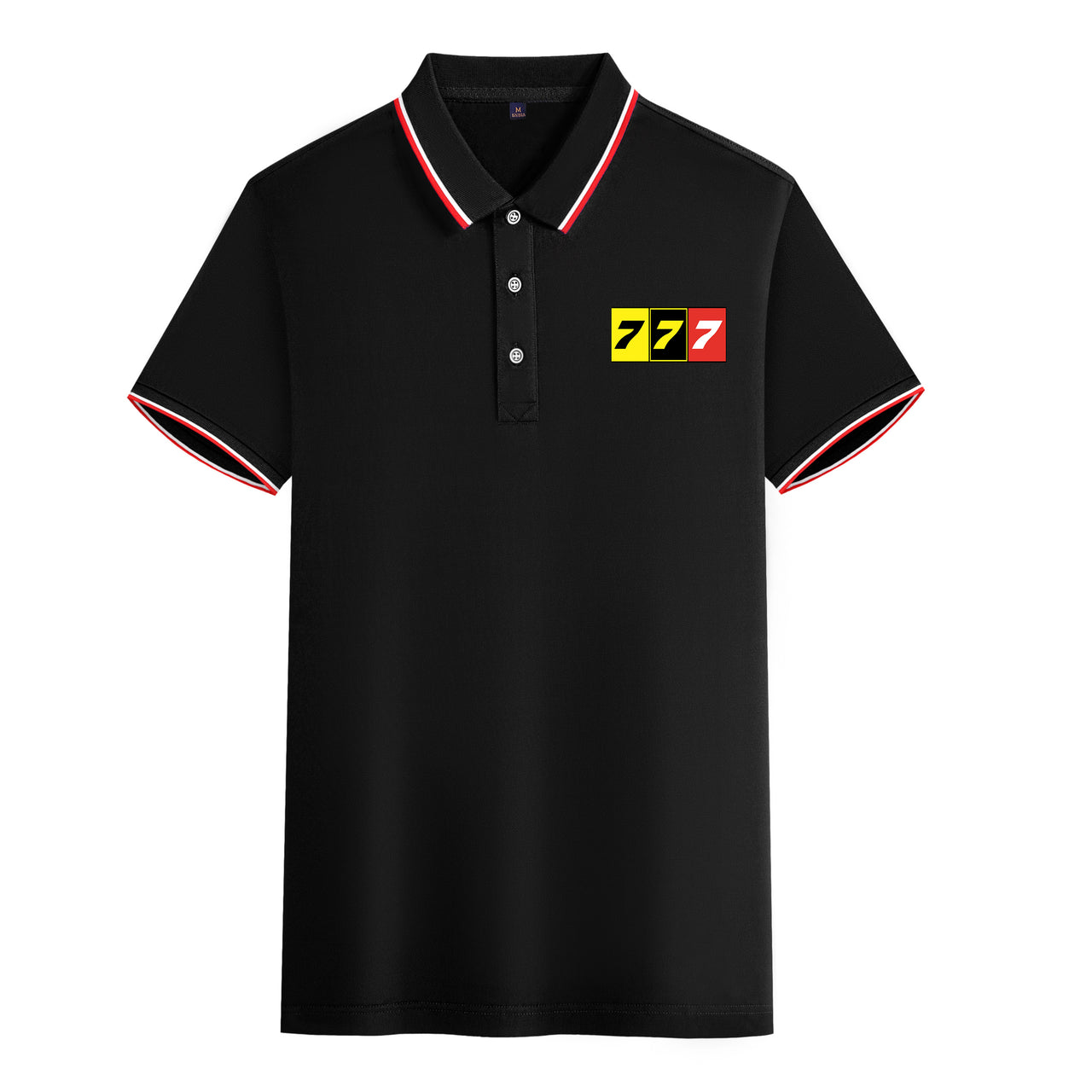 Flat Colourful 777 Designed Stylish Polo T-Shirts