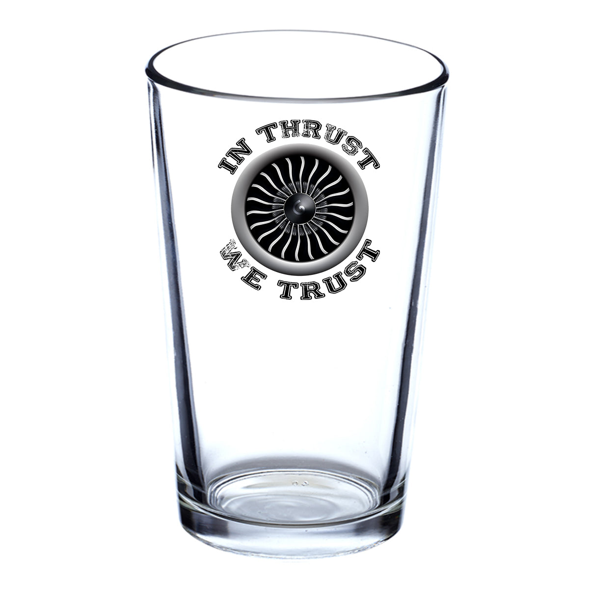 In Thrust We Trust (Vol 2) Designed Beer & Water Glasses