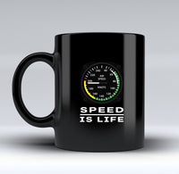 Thumbnail for Speed Is Life Designed Black Mugs