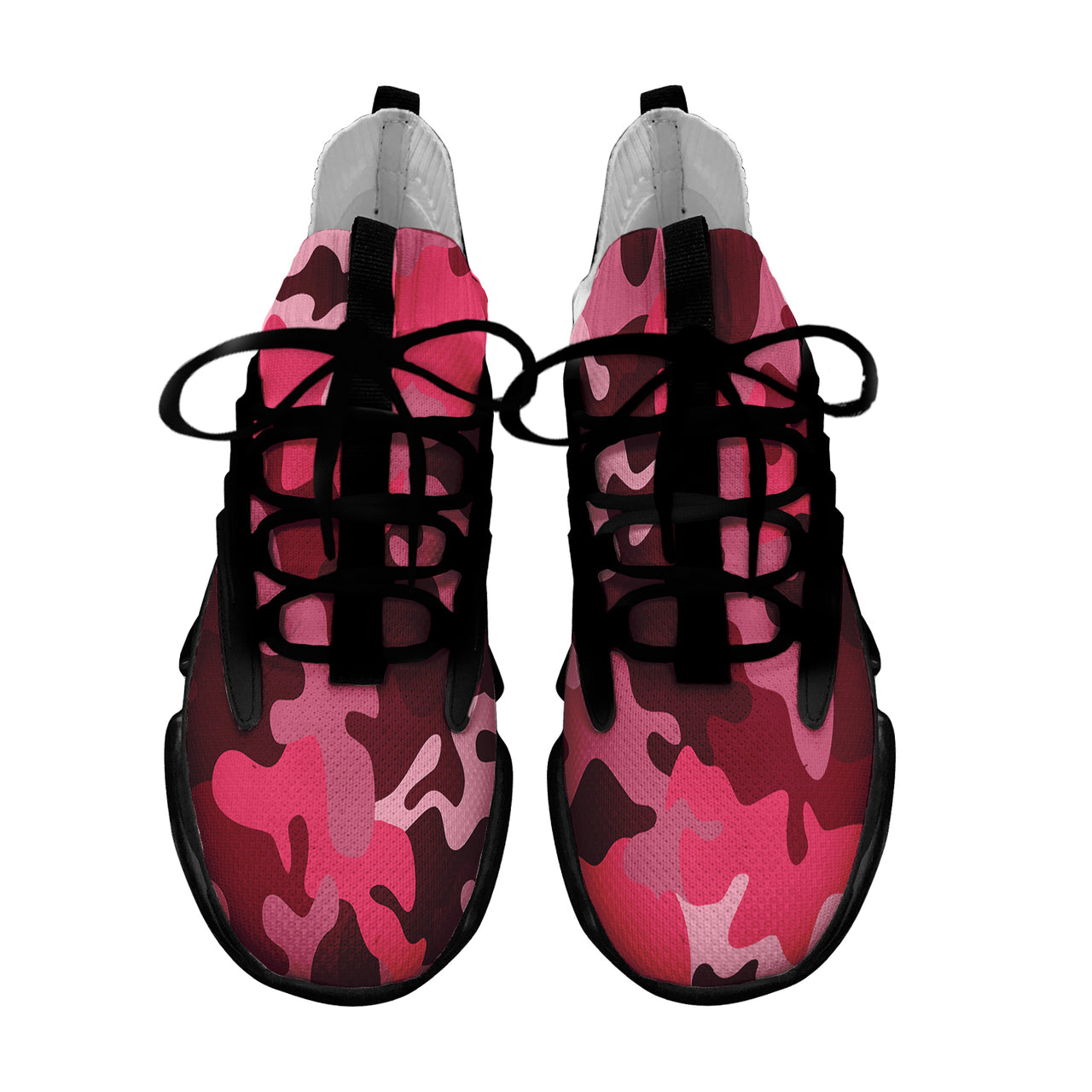 Military Camouflage Red Designed Fashion Running Shoes