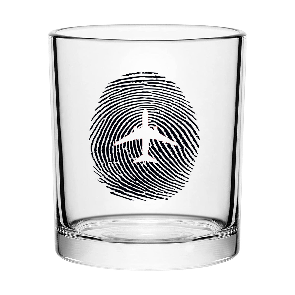 Aviation Finger Print Designed Special Whiskey Glasses
