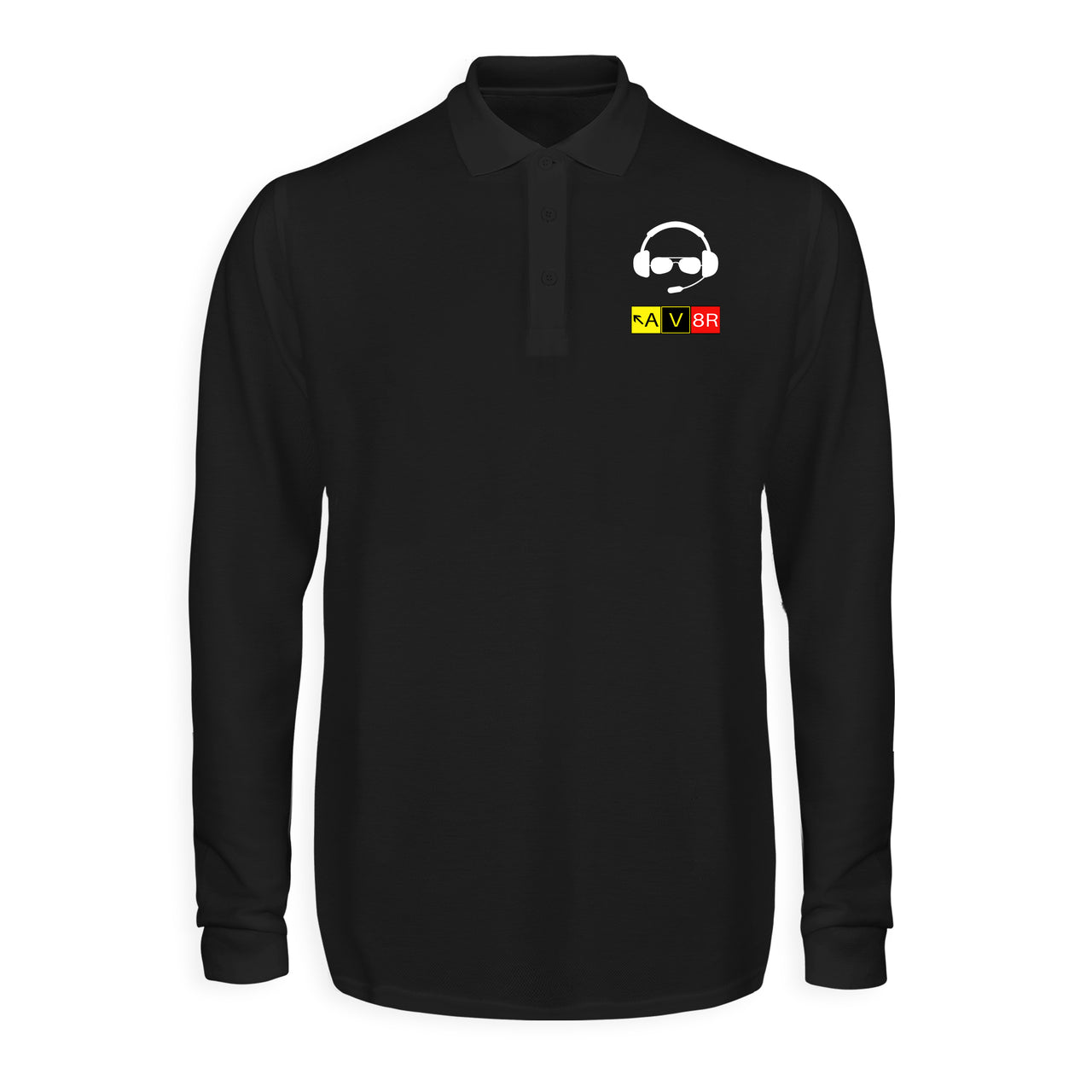 AV8R 2 Designed Long Sleeve Polo T-Shirts