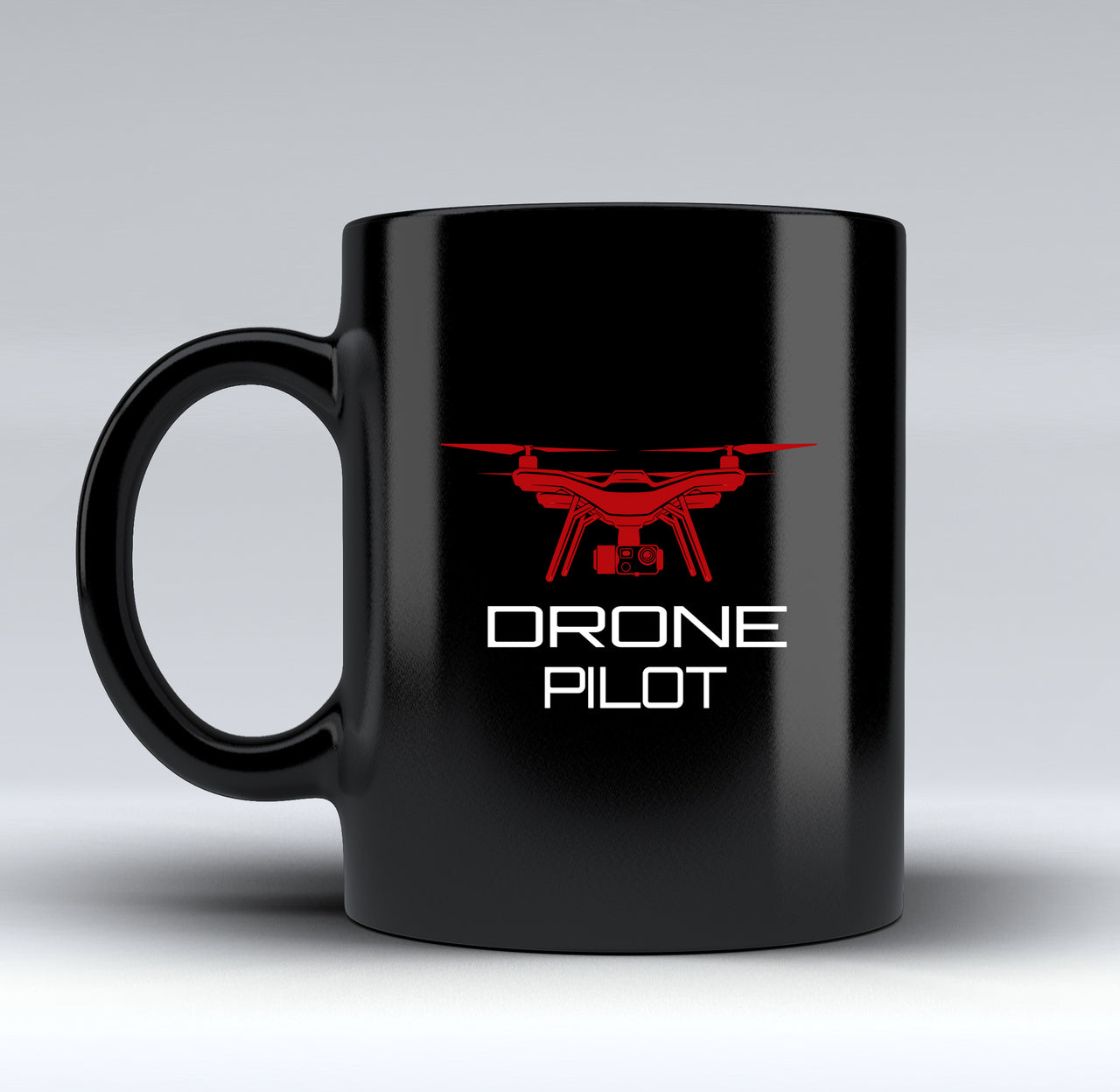 Drone Pilot Designed Black Mugs
