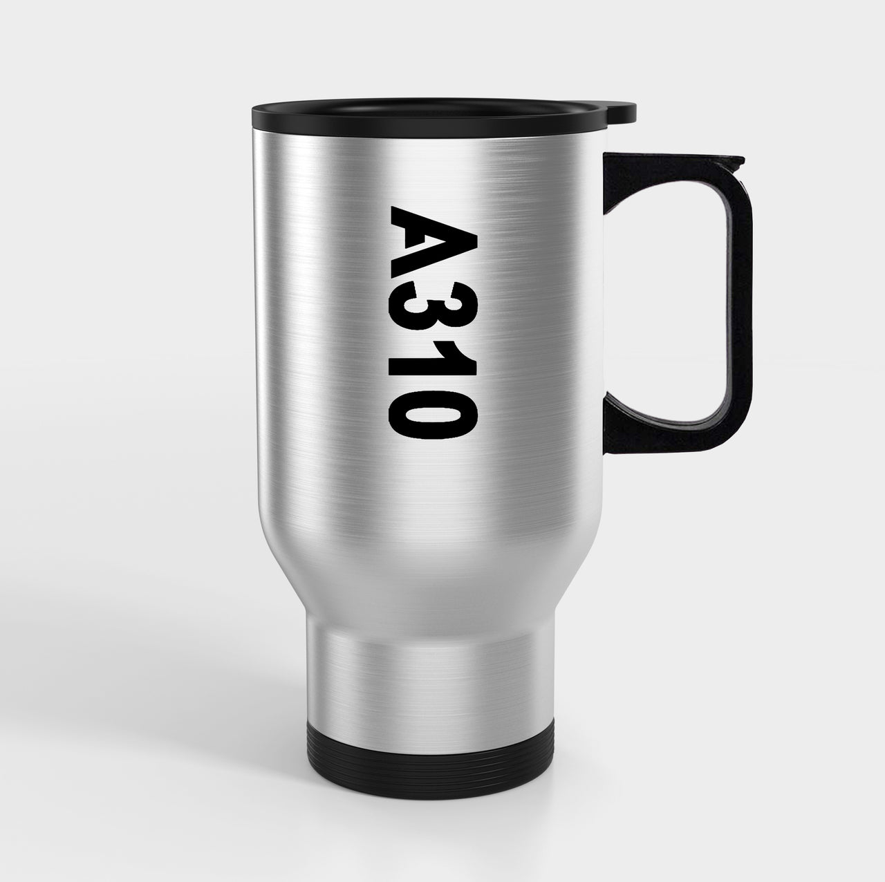 A310 Text Designed Travel Mugs (With Holder)