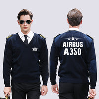 Thumbnail for Airbus A350 & Plane Designed Wool Pilot Sweaters