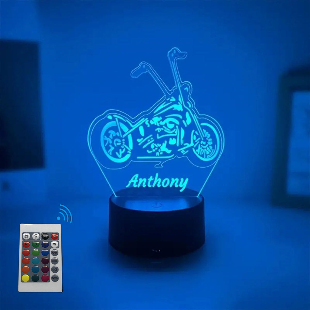 Motorcycle 3D Designed Night Lamp
