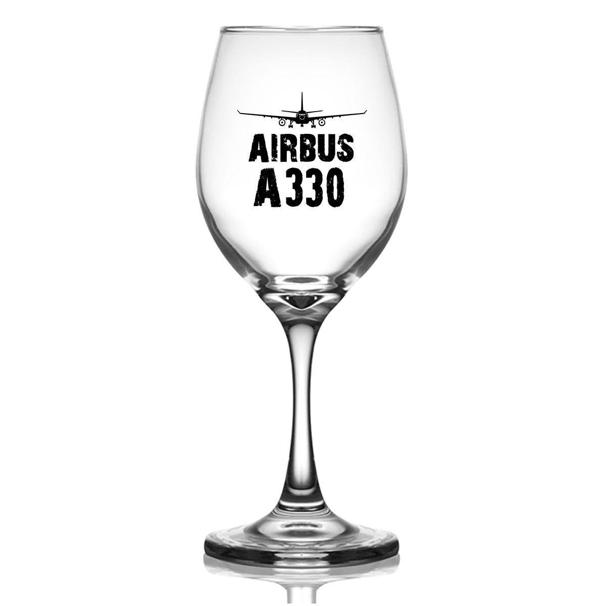 Airbus A330 & Plane Designed Wine Glasses