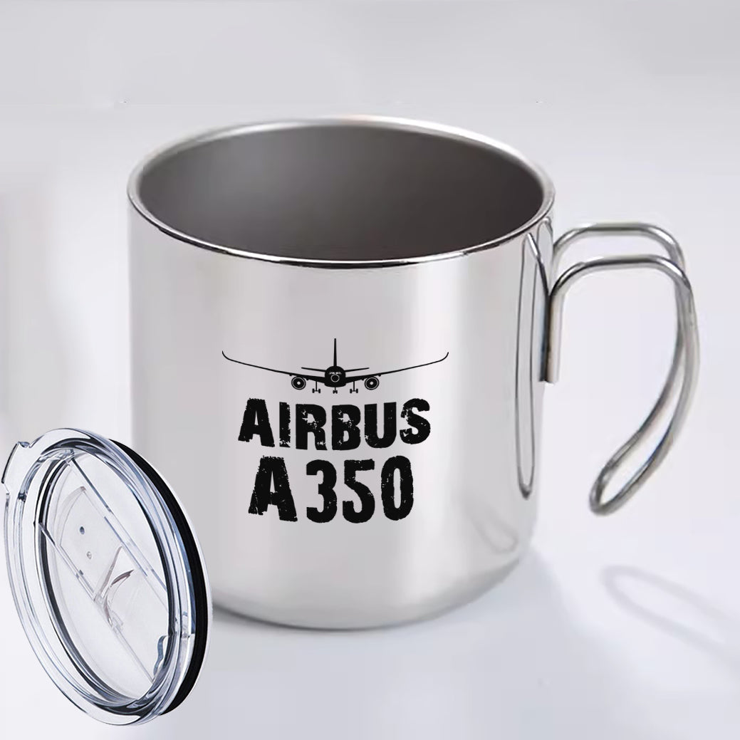 Airbus A350 & Plane Designed Stainless Steel Portable Mugs