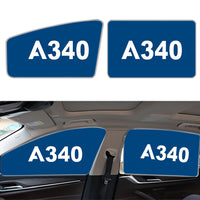 Thumbnail for A340 Flat Text Designed Car Sun Shade (Side window)