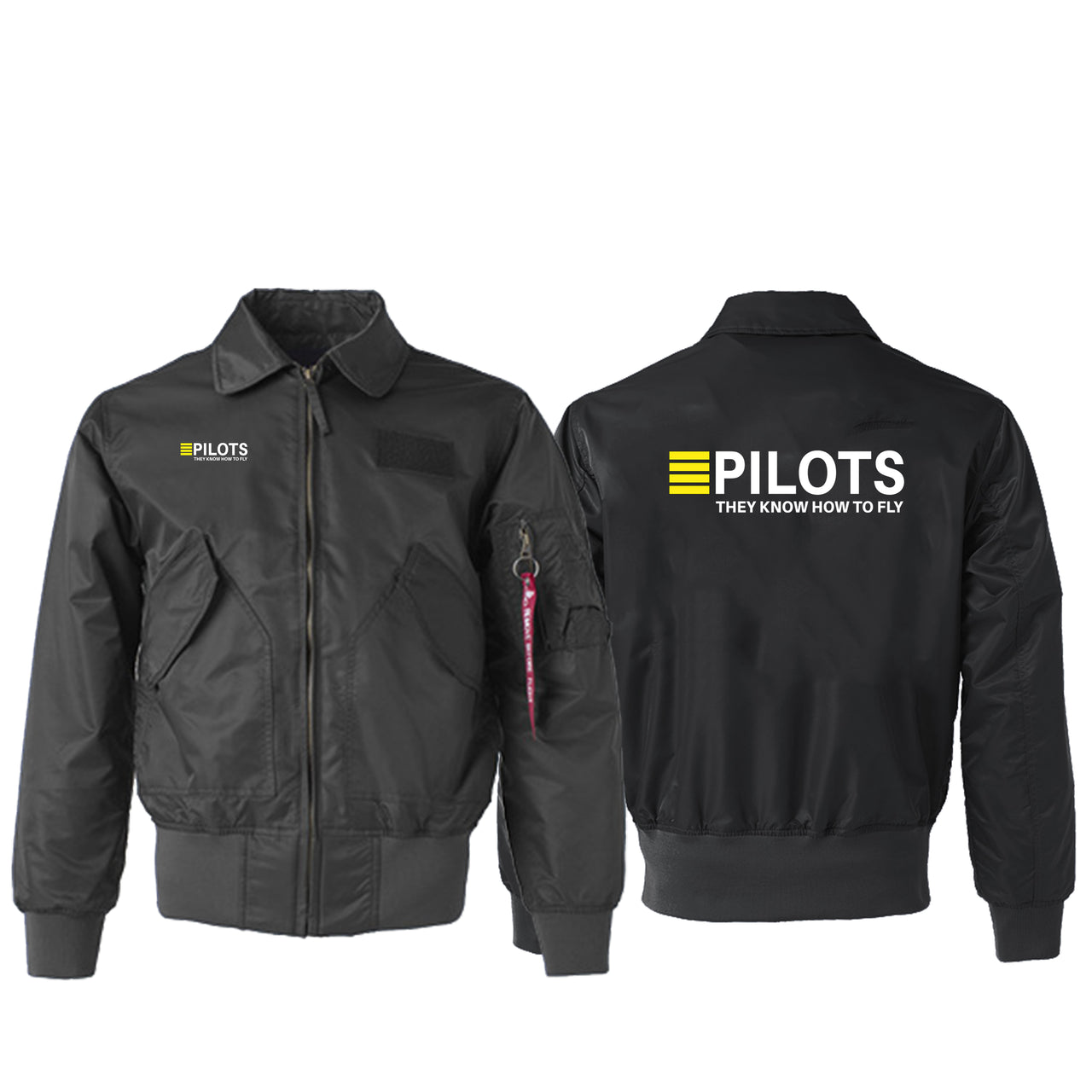 Pilots They Know How To Fly Designed Embroidered Patch Attachable Jackets