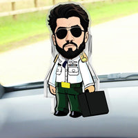 Thumbnail for Pilot Holding Handbag Custom Automatic Shaking Head Decorations Personalized Acrylic