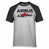Thumbnail for Amazing Airbus A321neo Designed Raglan T-Shirts