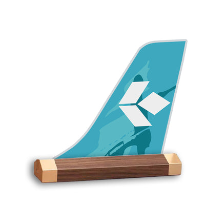 Air Dolomiti Airlines Tail Logo Desk Models aviation design on premium acrylic and metal 3D airplane tail craft.