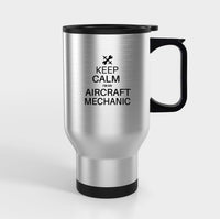 Thumbnail for Aircraft Mechanic Designed Travel Mugs (With Holder)