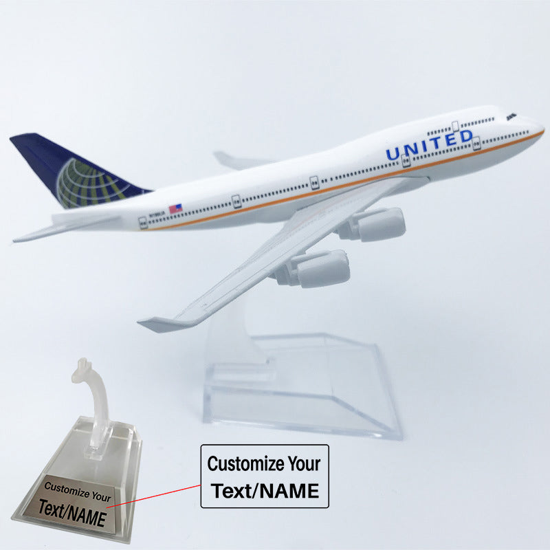 United Airways Boeing 747 Airplane Model (16CM)