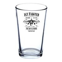 Thumbnail for Jet Fighter - The Sky is Yours Designed Beer & Water Glasses