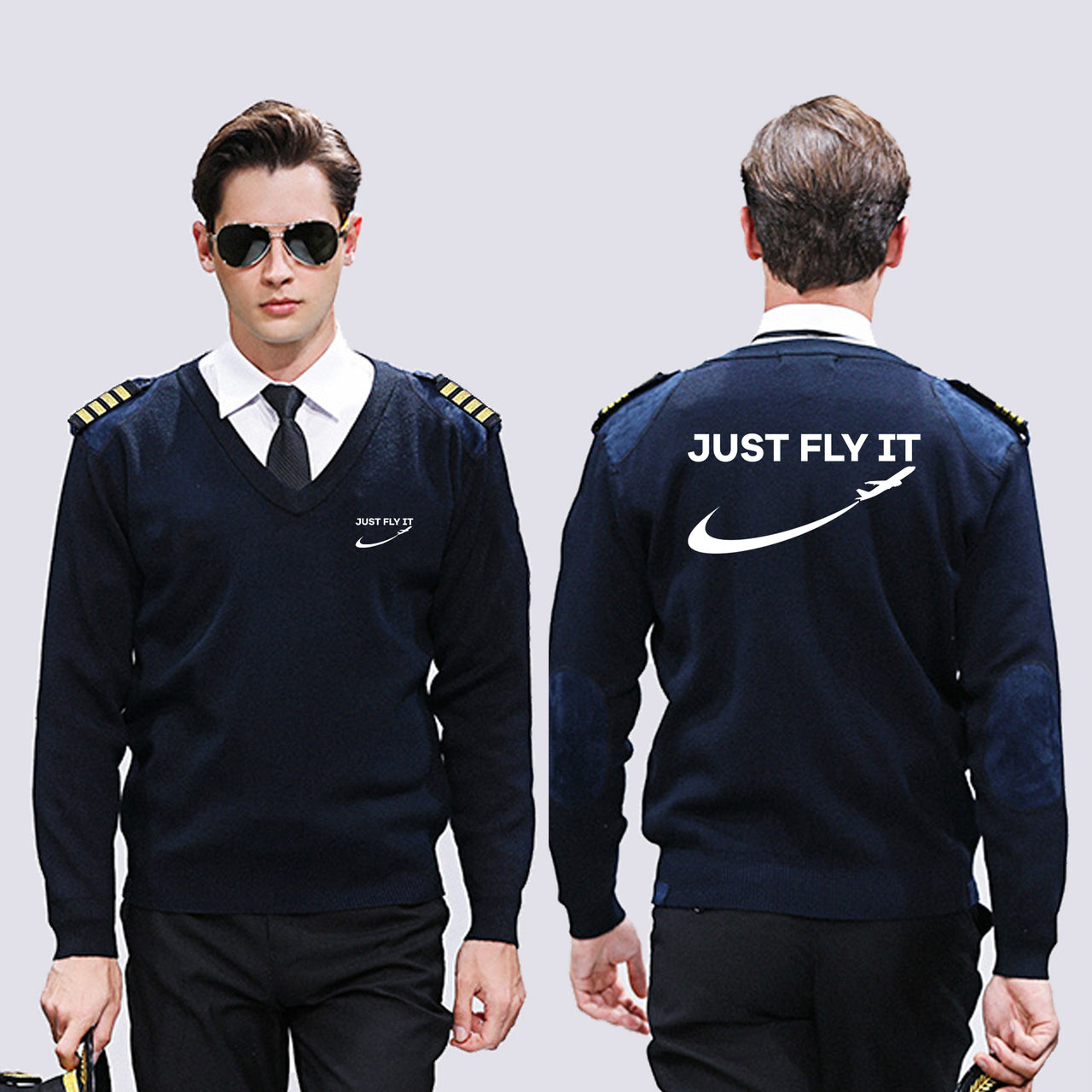 Just Fly It 2 Designed Wool Pilot Sweaters