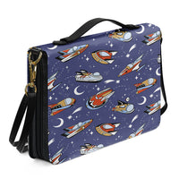 Thumbnail for Spaceship & Stars 2 Designed PU Accessories Bags Strap Style