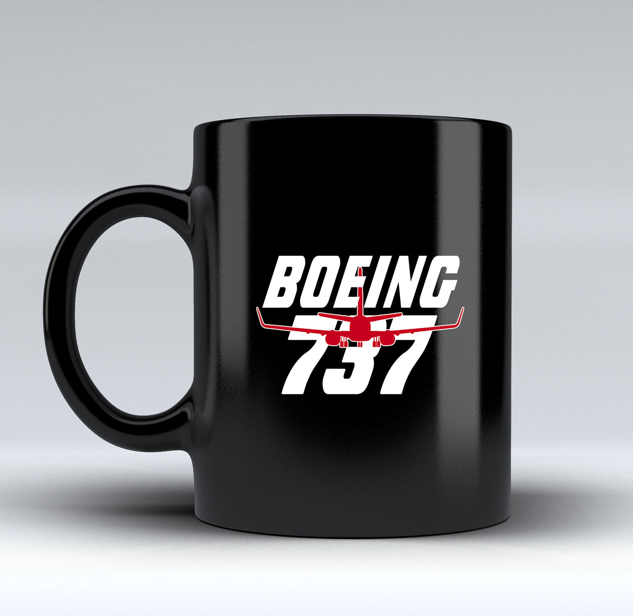 Amazing Boeing 737 Designed Black Mugs