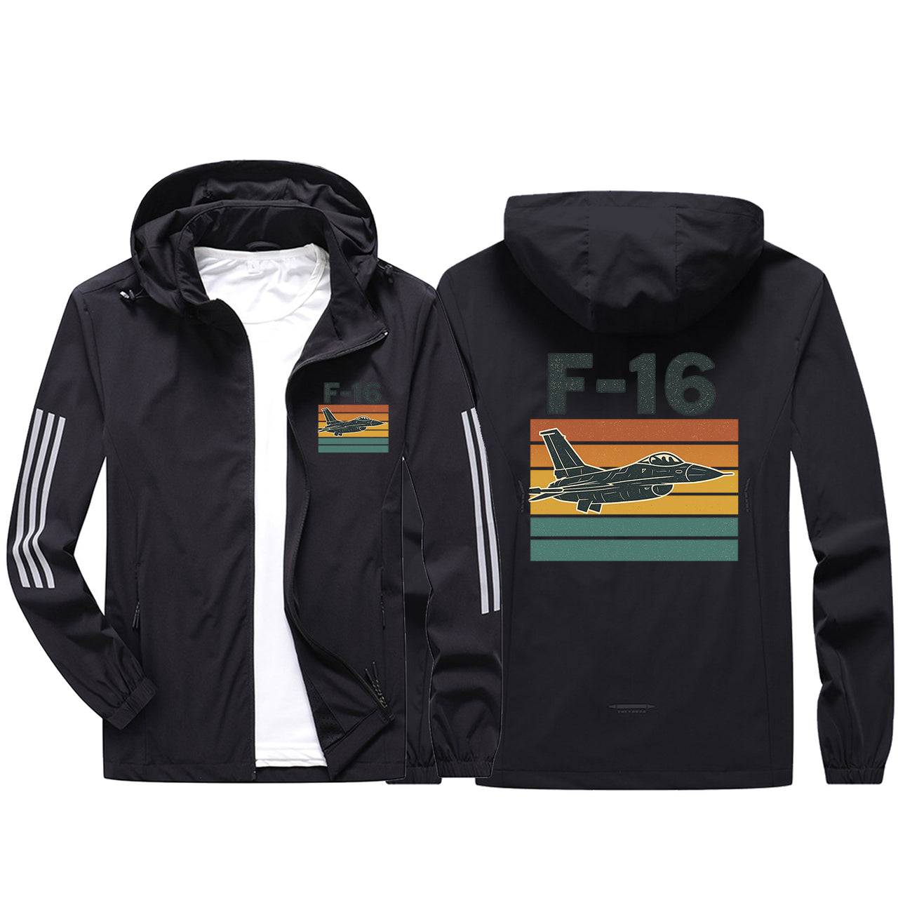 Retro Fighter Jet F16 Design Sport & Running Jackets