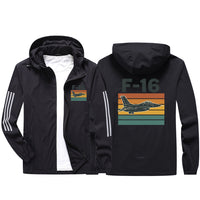 Thumbnail for Retro Fighter Jet F16 Design Sport & Running Jackets