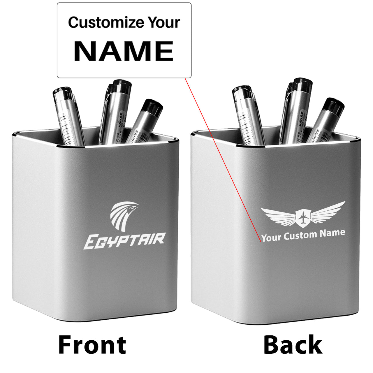 Egyptair Airlines Designed Aluminium Alloy Pen Holders