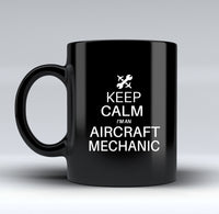 Thumbnail for Aircraft Mechanic Designed Black Mugs